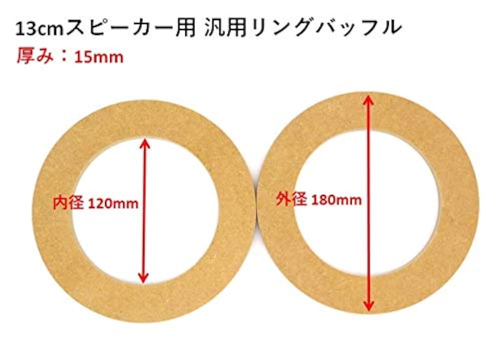 Amazon.co.jp: 【汎用インナーバッフル】MDF製 国産13cm